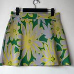 ZARA  Green Floral Retro Mini Skirt M Photo 0