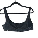 J.Crew Squareneck Bikini Top Removable Padding Black XL Photo 3