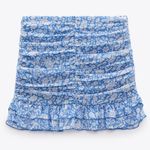 ZARA DRAPED FLORAL PRINT SKIRT Photo 4