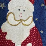 Handmade Snowman Santa Christmas Appliqué Button Embellished Reversible Country Vest 1X Photo 3