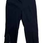 Zac & Rachel Woman Black Capri Pants Cropped Lace Detail Size 20W Photo 0