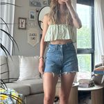 Anthropologie Strapless boxer crop top Photo 3