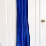 Majorelle • Fantasia Dress gown backless maxi Cobalt Blue pleated velvet formal Photo 3