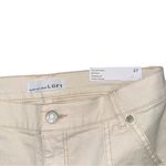 Loft NWT The Girlfriend Mid Rise Utility Jeans Off White Cream Sz 27 / 4 Petite Photo 7