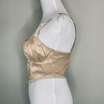 ZARA Satin Corset Nude Sz Small High Sides Photo 2