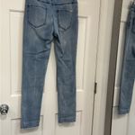 Seven7 Women’s Straight Leg Jeans Raw Hem Light Wash Stretch Denim Ankle Size 6 Photo 3