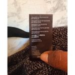 Urban Outfitters  Metallic Knit Cap Sleeve Dress M Sparkle Silver Black Shimmer Photo 7