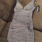 La Femme Short V-Neck Prom Dress Photo 1