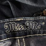 Miss Me SZ 27 Signature Boot Jeans Fleur de lis Rhinestones Sequins Whiskered Photo 10