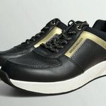 Breath Walker Lady Acupressure Sneakers in Black/Gold Black Size 8.5 Photo 0