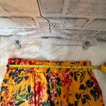 RACHEL Rachel Roy sunflower yellow Red size‎ large pockets linen crop pants Orange Photo 5