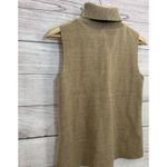 ZARA Brown Knit Sleeveless Turtleneck Neutral Sweater RawHem Soft Feel Women S Photo 3