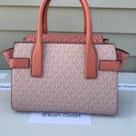 Michael Kors MK Carmen Medium Color-Block Logo Satchel -Sherbert Multi Photo 4