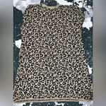 Alison Andrews Cheetah print sweater dress Tan Size undefined Photo 2