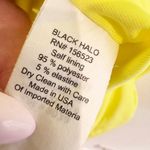 Black Halo ‎ Oakley Ruched Dress Yellow Women's Size 10 Photo 8