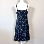 & Other Stories Black Floral Flowy Front Tie Mini Dress Size 10 Photo 6
