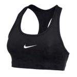 Nike NWT Black Medium Support Non Padded Swoosh 2.0 Sports Bra Size Small Photo 0