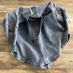 Distressed Denim Ruffle Skort High Waist Button Front Women’s W28 Y2K Mini Blue Photo 4