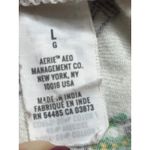 Aerie  Holiday City Boyfriend Flannel Pajama Top Button Up Sleepwear, Size Large Photo 4