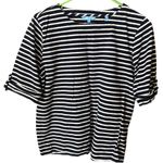 Draper James  RSVP size L navy striped Nautical themed top. Photo 0