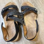 Taos Trulie Leather Sandals Black Braided Slingback Size 6 Photo 12