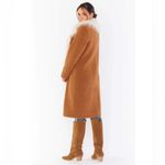 Show Me Your Mumu Stay Warm Jacket in Mocha Faux Fur Sherpa With Faux Fur Size M Photo 5