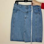Velvet Heart  premium classic blue denim Tessia Skirt women’s size 31 western 26” Photo 4