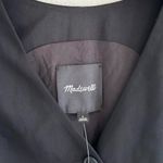 Madewell  Cutaway Long Vest in Jet Black, Size 4 Photo 6