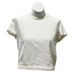 Madewell  Women's Ivory Tie-Back Short Sleeve Top Size M Casual Photo 0