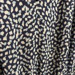 Ramy Brook Ramy Brooke Long Sleeve V-Neck Smocked Drop Waist Blue Abstract Dress Small Photo 10