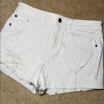 BP White Distressed Denim Shorts Photo 1