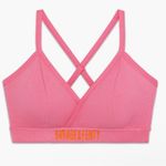 ESSENTIAL HEAVY RIB LOGO BRALETTE Pink Size 1X Photo 0