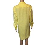 Frank & Eileen Linen Mary Shirt dress Bright Yellow Size Small Casual Resortwear Photo 1