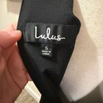 Lulus | Black Scalloped Mini Dress Photo 5