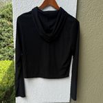 Social Collision Black Red Star Crop Top Hoodie Size XL Photo 2