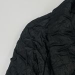 Yoana Baraschi Womens Black Quilted Textured Collared Crinkle Jacket Coat Size S Photo 5