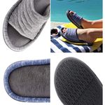 Isotoner Womens Blue Gray Slippers Size 6.5-7 Photo 5