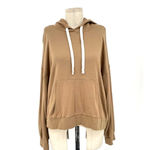 Electric & Rose Melrose Micromodal Hoodie Honey Tan Brown Size Medium Photo 1