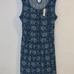 Max Studio Women's Sleeveless Blue Floral Dress Size Large Photo 0