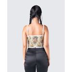 Finesse Victorian Antoinette Tapestry Floral Embroidered Corset Bustier Top Sz S Photo 2