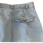 Liz Wear Vintage 80s Button Front Denim Jean Maxi Skirt Women Sz 8 Made in USA Blue Photo 10