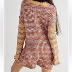 Free People  romper shorts Wendy Ribbed knit sweater long sleeve Photo 1