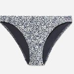 Everlane The Bikini Bottom in Low-Rise in Navy Floral S NWT Photo 3