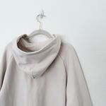 Athleta [] Bone Cream Forever Fleece 1/2 Zip Cropped Hoodie Long Sleeve Size XL Photo 7