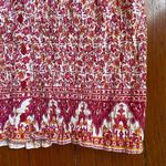 Faded Glory Vintage  Floral Smocked Sleeveless Button Up Crop Top Sz M Photo 7