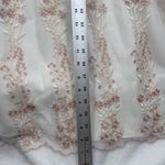 BHLDN  Embroidered Parsons Tulle Maxi Dress Formal Gown White Pink US‎ 14 Photo 3