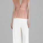 Peach Sleeveless Pleated Women's Top Orange Size ask for measurements Photo 0