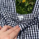 Nordstrom Straight Leg Pants In Black- White Gingham Photo 2