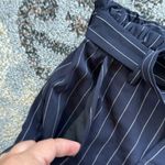 Urban Revivo Wide Leg Pinstripe Pants Navy 10 Photo 2