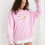 Aerie Pink Graphic Sweatshirt Photo 0